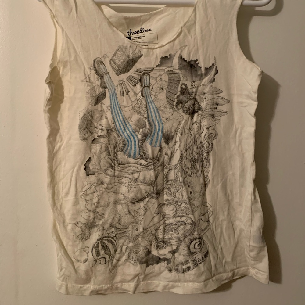 Alice in Wonderland Threadless Sleeveless Tank Top